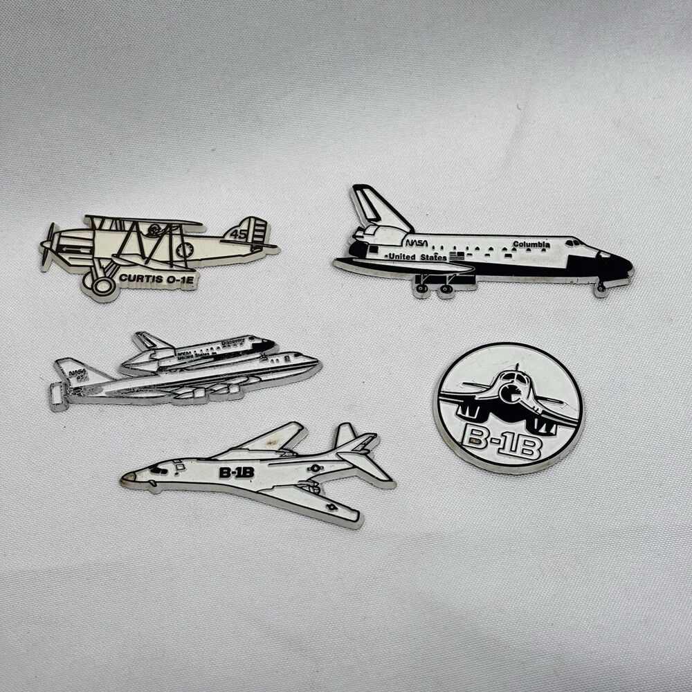 Collectible NASA Magnets LOT USA Astronaut 905 Columbia Space Shuttle Lancer